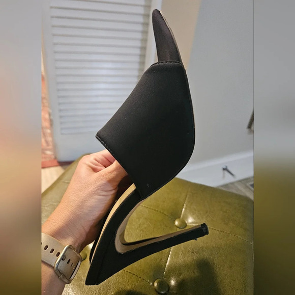 EGO Brianna pointed toe lycra Heeled mule In Black. Size 7.5 - Picture 12 of 12